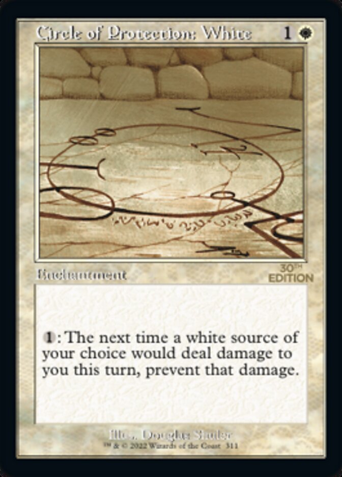 Circle of Protection: White (Retro) [30th Anniversary Edition] Magic: The Gathering