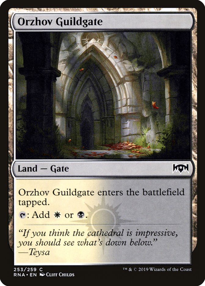 Orzhov Guildgate (253/259) [Ravnica Allegiance] Magic: The Gathering