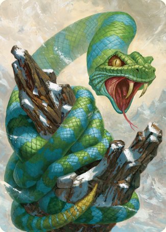 Ohran Frostfang Art Card [Commander Masters Art Series] Magic: The Gathering