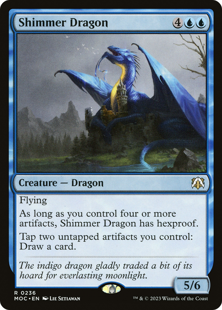 Shimmer Dragon [March of the Machine Commander] Magic: The Gathering