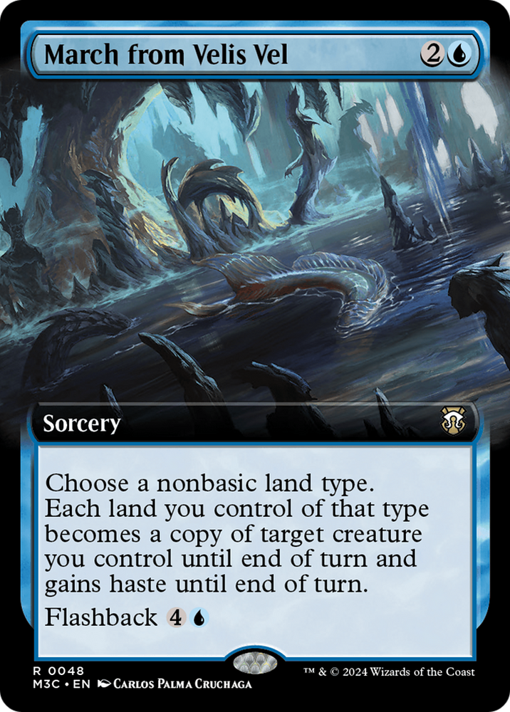 March from Velis Vel (Extended Art) [Modern Horizons 3 Commander] Magic: The Gathering