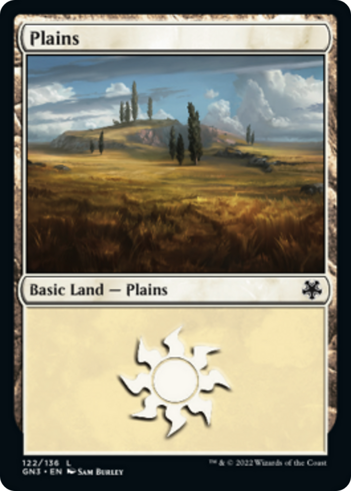Plains (122) [Game Night: Free-for-All] Magic: The Gathering