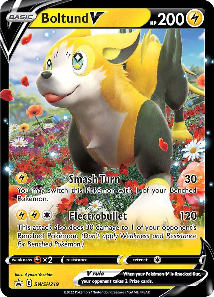 Boltund V (SWSH219) (Jumbo Card) [Sword & Shield: Black Star Promos] Pokémon