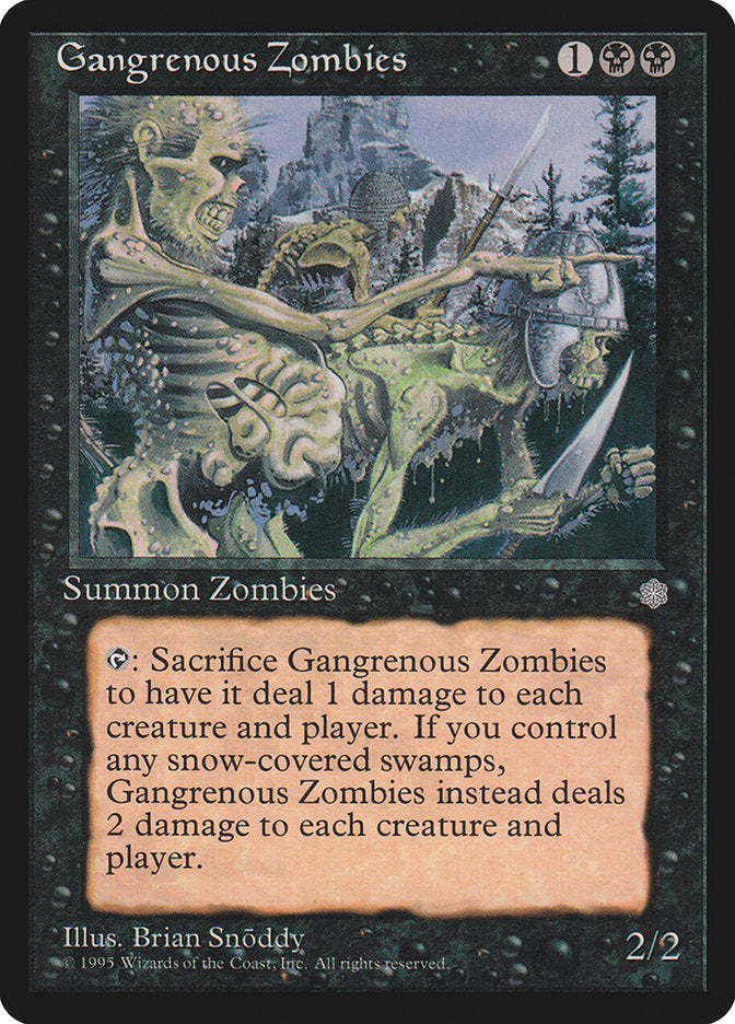 Gangrenous Zombies [Ice Age] Magic: The Gathering