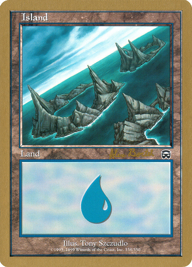 Island (ab338a) (Alex Borteh) [World Championship Decks 2001] Magic: The Gathering