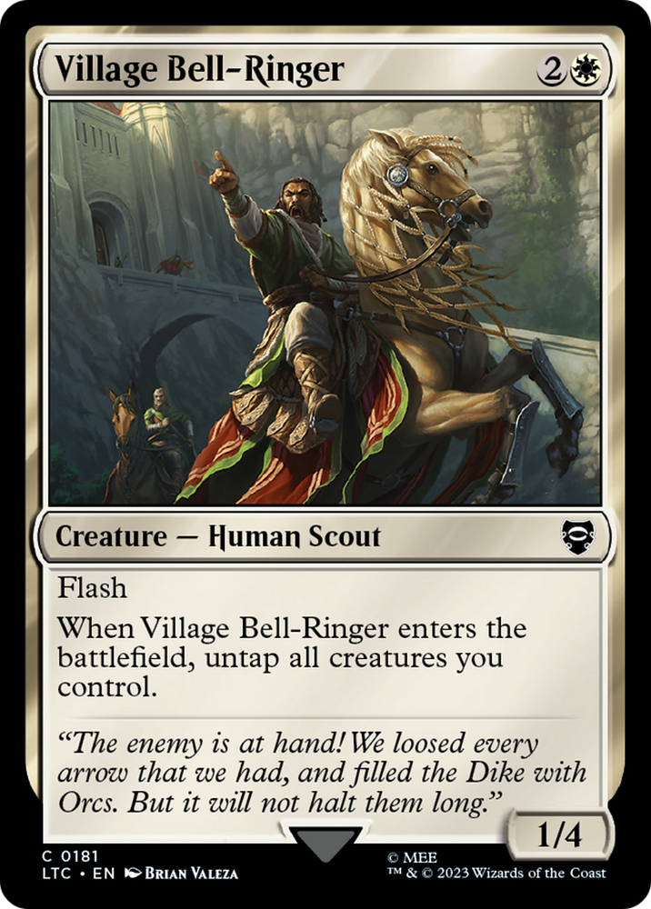 Village Bell-Ringer [The Lord of the Rings: Tales of Middle-Earth Commander] Magic: The Gathering
