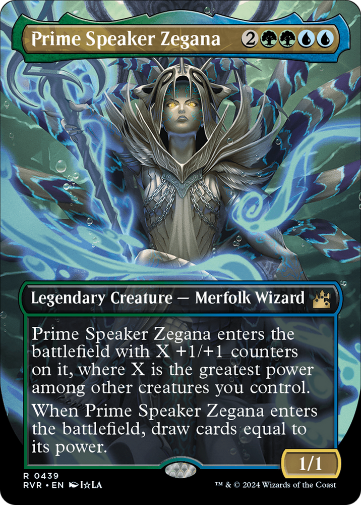 Prime Speaker Zegana (Anime Borderless) [Ravnica Remastered] Magic: The Gathering