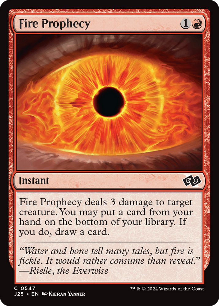 Fire Prophecy [Foundations Jumpstart] Magic: The Gathering