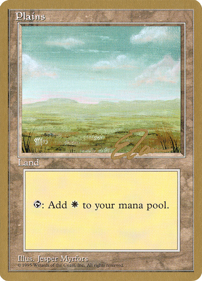 Plains (et364) (Eric Tam) [Pro Tour Collector Set] Magic: The Gathering
