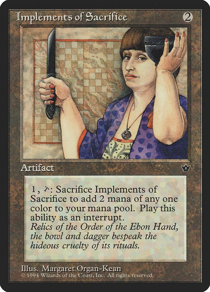 Implements of Sacrifice [Fallen Empires] Magic: The Gathering