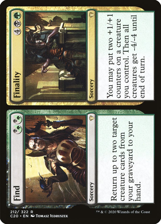 Find // Finality [Commander 2020] Magic: The Gathering