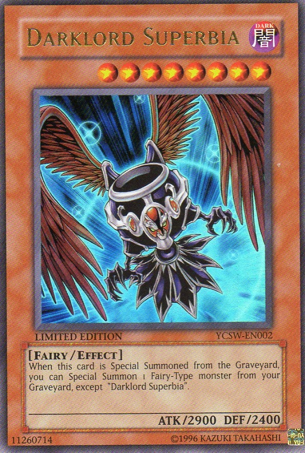 Darklord Superbia [YCSW-EN002] Ultra Rare Yu-Gi-Oh!