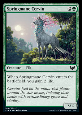 Springmane Cervin [Strixhaven: School of Mages] Magic: The Gathering