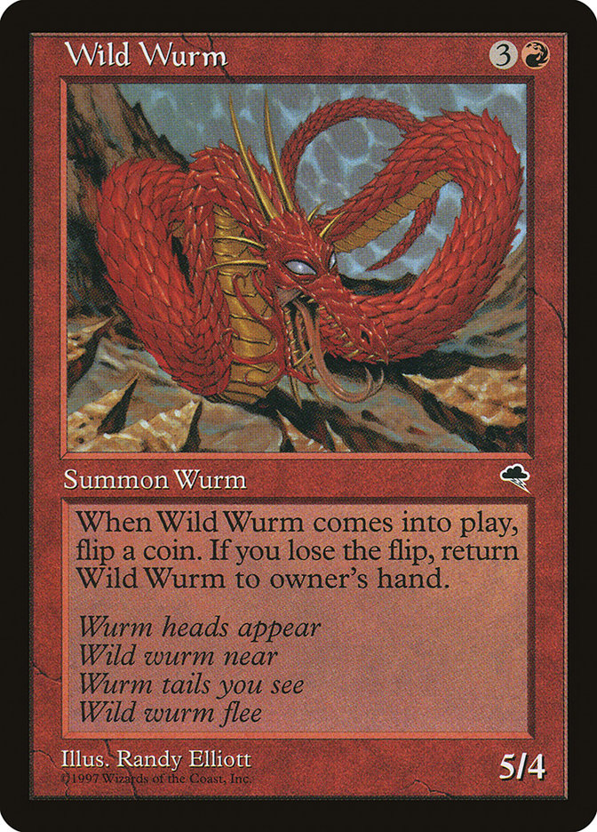 Wild Wurm [Tempest] Magic: The Gathering