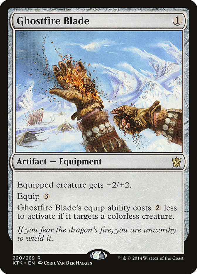Ghostfire Blade [Khans of Tarkir] Magic: The Gathering