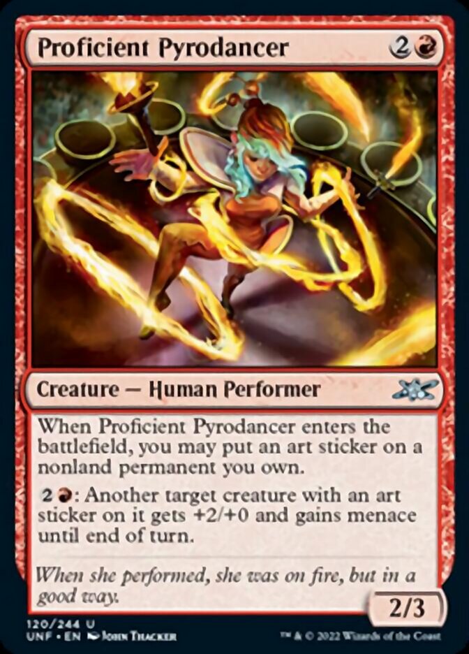 Proficient Pyrodancer [Unfinity] Magic: The Gathering
