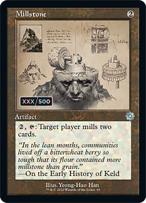 Millstone (Retro Schematic) (Serialized) [The Brothers' War Retro Artifacts] Magic: The Gathering