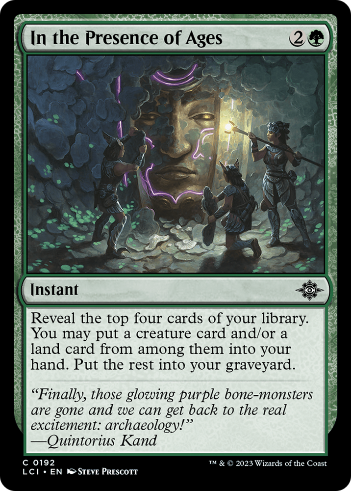 In the Presence of Ages [The Lost Caverns of Ixalan] Magic: The Gathering