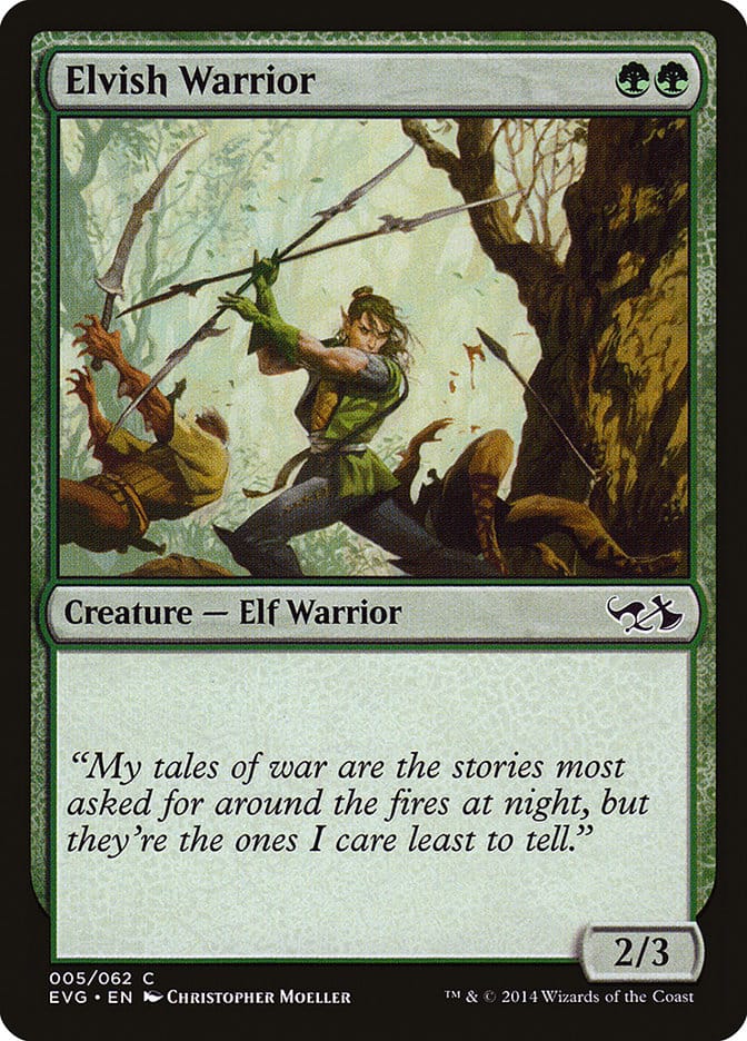 Elvish Warrior (Elves vs. Goblins) [Duel Decks Anthology] Magic: The Gathering