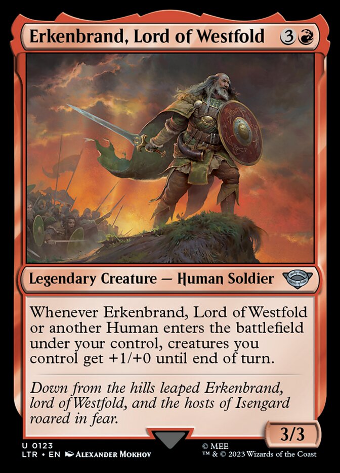 Erkenbrand, Lord of Westfold [The Lord of the Rings: Tales of Middle-Earth] Magic: The Gathering