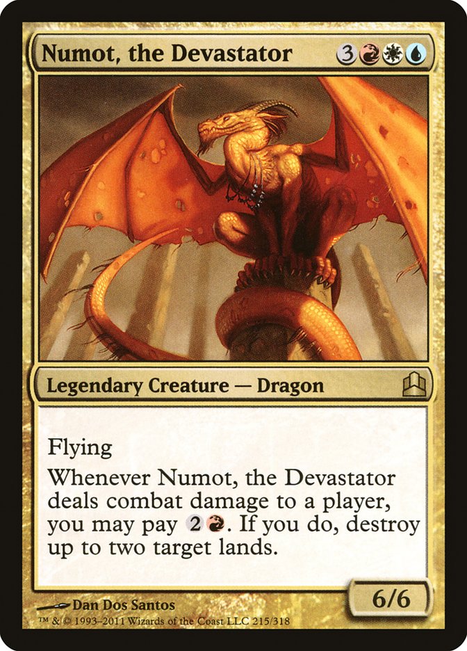 Numot, the Devastator [Commander 2011] Magic: The Gathering