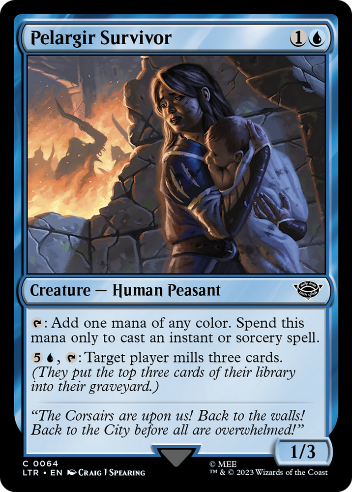 Pelargir Survivor [The Lord of the Rings: Tales of Middle-Earth] Magic: The Gathering