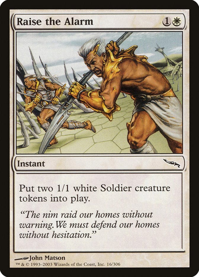 Raise the Alarm [Mirrodin] Magic: The Gathering