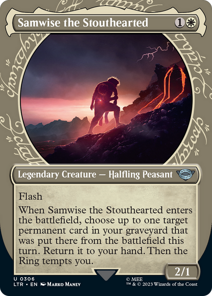 Samwise the Stouthearted (Showcase Ring Frame) [The Lord of the Rings: Tales of Middle-Earth] Magic: The Gathering