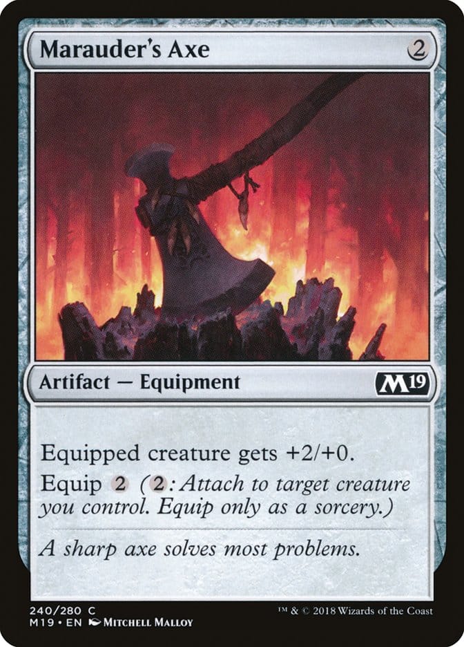 Marauder's Axe [Core Set 2019] Magic: The Gathering