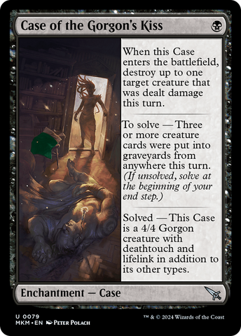 Case of the Gorgon's Kiss (Green) [Murders at Karlov Manor] Magic: The Gathering