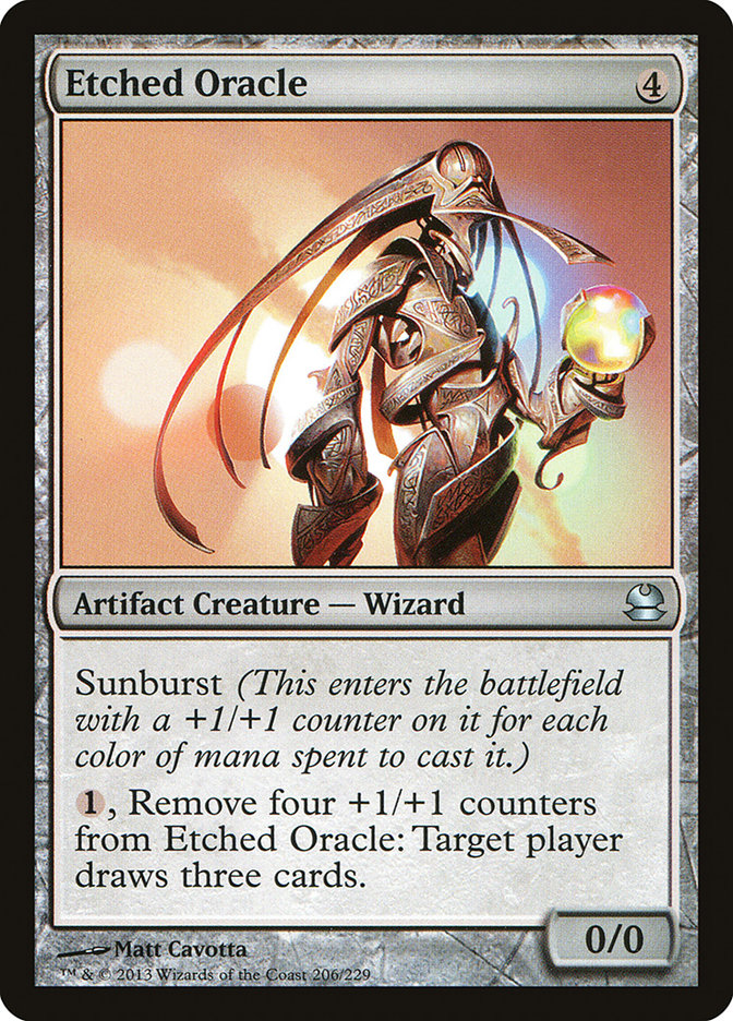 Etched Oracle [Modern Masters] Magic: The Gathering