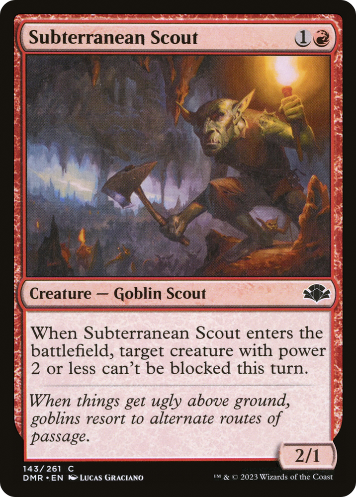 Subterranean Scout [Dominaria Remastered] Magic: The Gathering