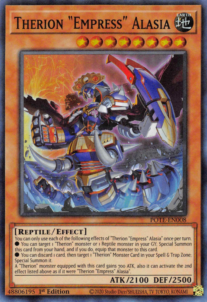 Therion Empress Alasia [POTE-EN008] Super Rare - Yugioh Cards For Your TCG Needs!