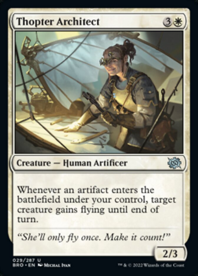 Thopter Architect [The Brothers' War] Magic: The Gathering