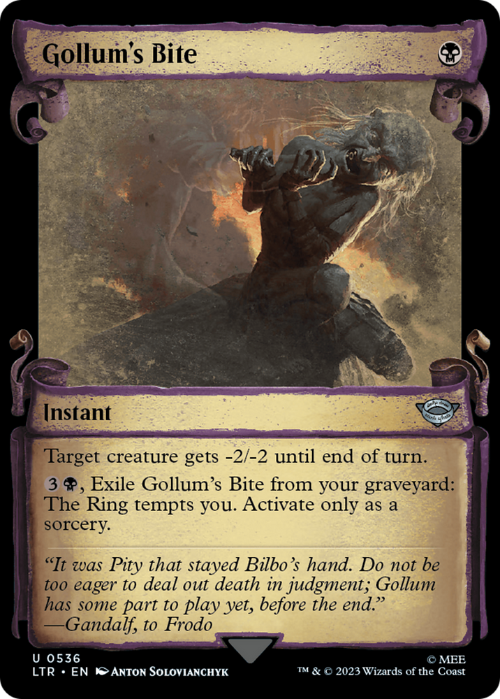 Gollum's Bite [The Lord of the Rings: Tales of Middle-Earth Showcase Scrolls] Magic: The Gathering