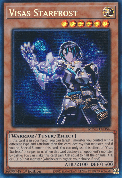 Visas Starfrost [MP23-EN064] Prismatic Secret Rare - Yugioh Cards For Your TCG Needs!