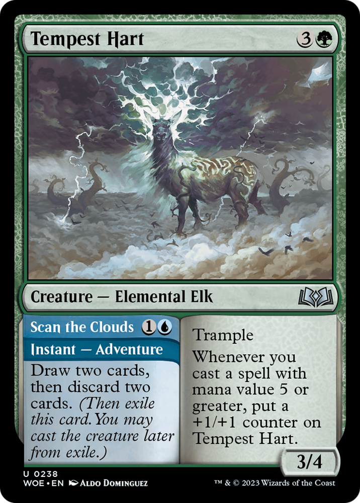 Tempest Hart // Scan the Clouds [Wilds of Eldraine] Magic: The Gathering