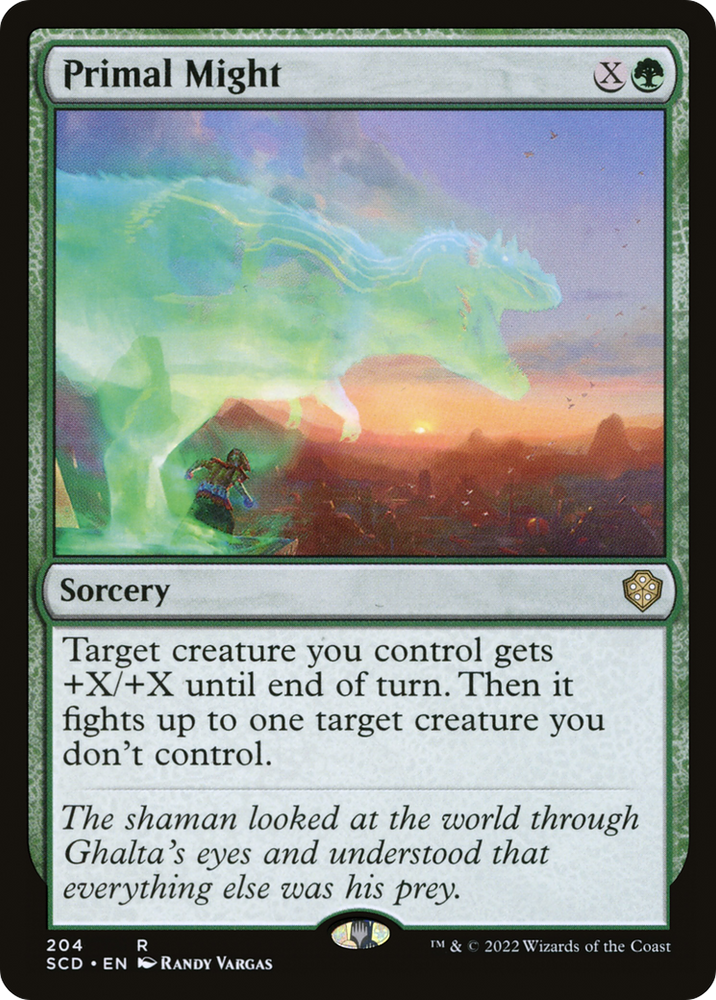 Primal Might [Starter Commander Decks] Magic: The Gathering