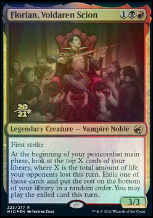 Florian, Voldaren Scion [Innistrad: Midnight Hunt Prerelease Promos] Magic: The Gathering