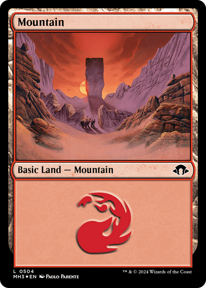 Mountain (0504) (Ripple Foil) [Modern Horizons 3] Magic: The Gathering