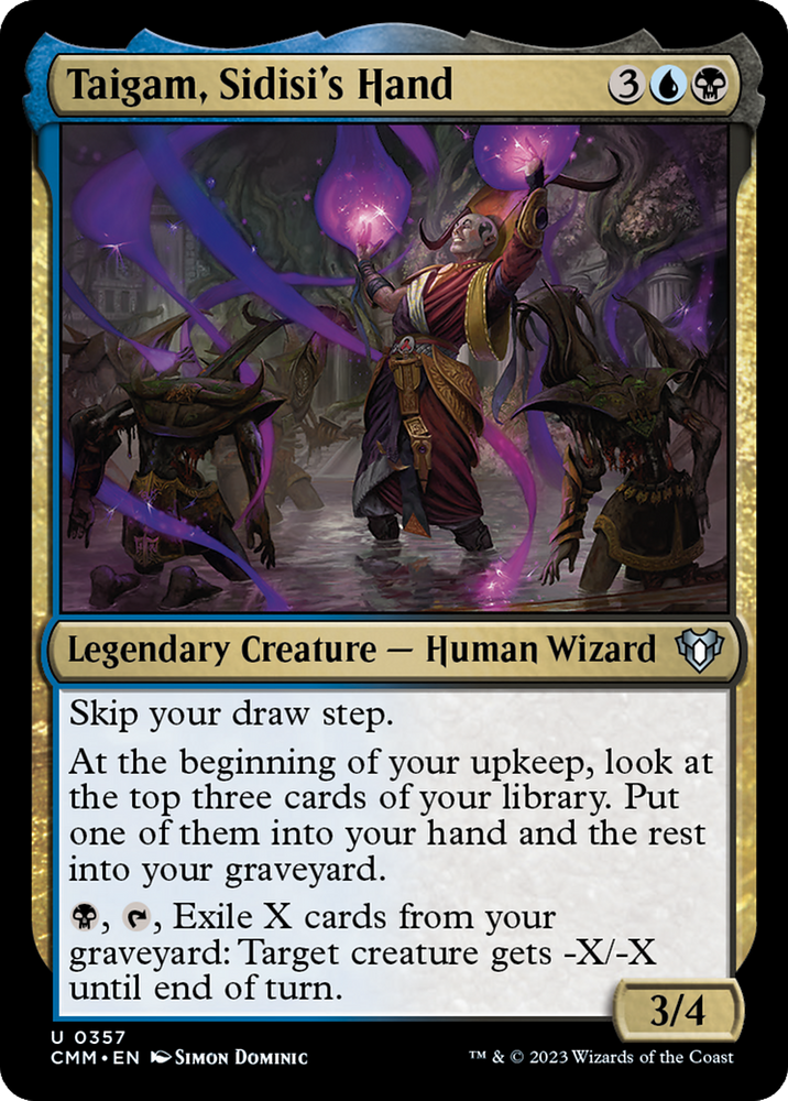 Taigam, Sidisi's Hand [Commander Masters] Magic: The Gathering