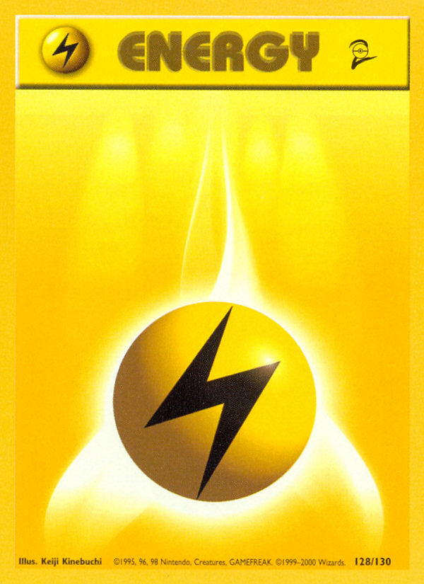 Lightning Energy (128/130) [Base Set 2] Pokémon