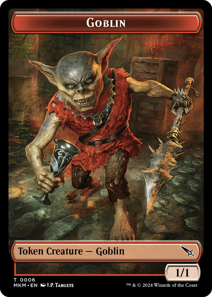 Goblin Token [Murders at Karlov Manor Tokens] Magic: The Gathering