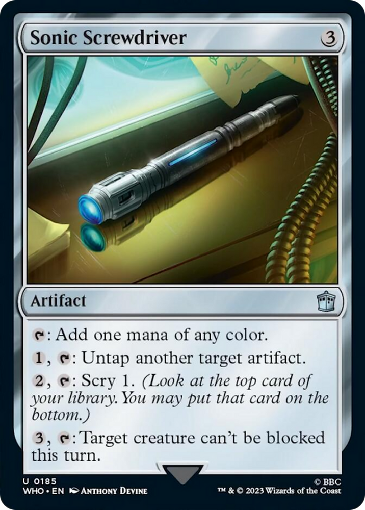 Sonic Screwdriver (0185) [Doctor Who] Magic: The Gathering