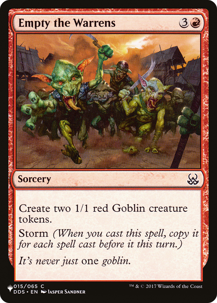 Empty the Warrens [The List] Magic: The Gathering
