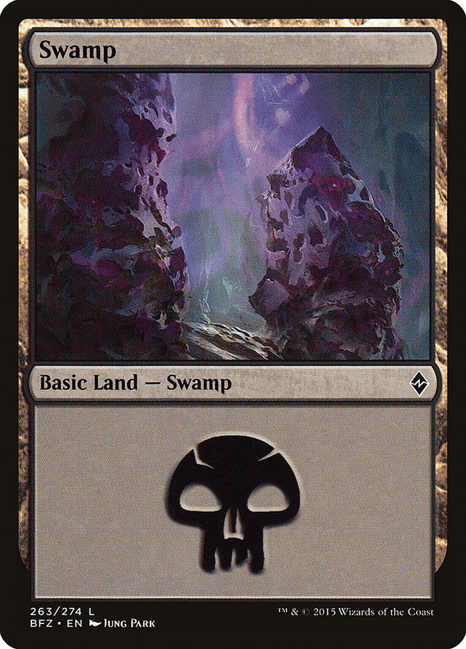 Swamp (263) [Battle for Zendikar] Magic: The Gathering