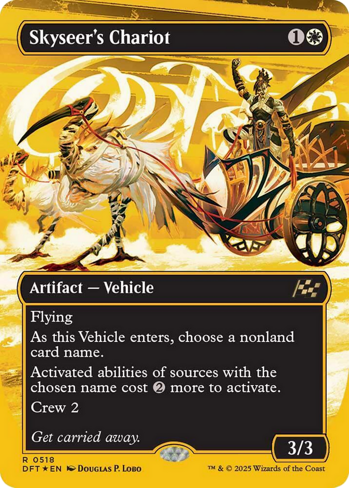 Skyseer's Chariot (Borderless) (First-Place Foil) [Aetherdrift] Magic: The Gathering