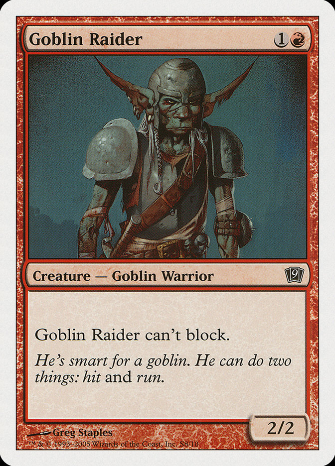 Goblin Raider [Ninth Edition] Magic: The Gathering