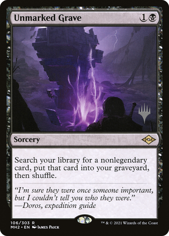 Unmarked Grave (Promo Pack) [Murders at Karlov Manor Promos] Magic: The Gathering