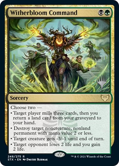 Witherbloom Command (Promo Pack) [Strixhaven: School of Mages Promos] Magic: The Gathering
